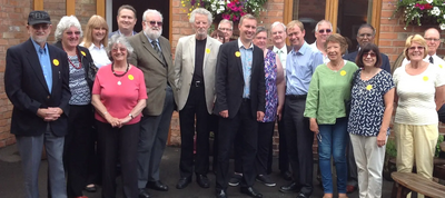 Tim Farron meets members in Hinckley