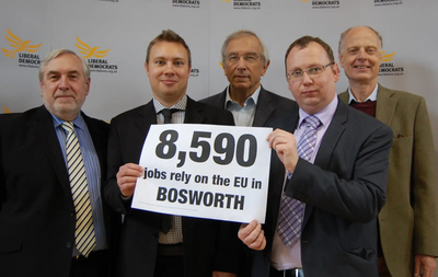 Bill Newton Dunn MEP, Michael Mullaney and the Lib Dems are working to protect and create jobs across HInckley & Bosworth and the rest of Britain.