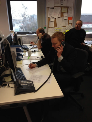 Michael Mullaney answering Tenants calls