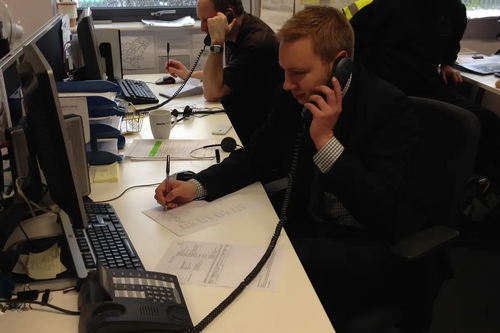 Michael Mullaney answering Tenants calls