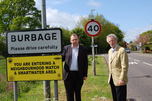 Stuart & Keith at the start of the current 40mph limit