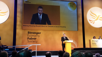 Michael Mullaney calls for the scrapping of the "Bedroom Tax" at the Lib Dem conference