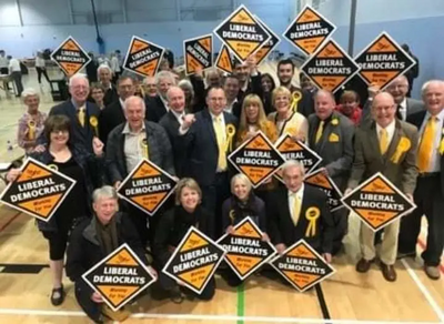 Local Lib Dems celebrate gaining Hinckley and Bosworth from the Tories