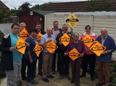 Rob Mayne secured a big swing to the Lib Dems in the Burbage by-election