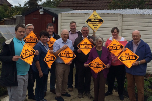 Rob Mayne secured a big swing to the Lib Dems in the Burbage by-election