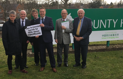 Leicestershire Lib Dem councillors are backing the WASPI women in their campaign for pension justice