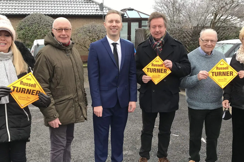 Russell Turner swept to victory in the Burbage Lash Hill by-election