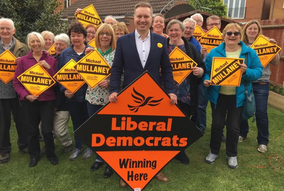 Michael Mullaney and local Lib Dem supporters