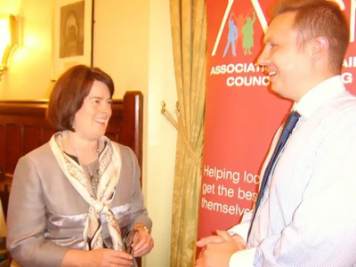 Michael Mullaney talking to Chair of ARCH Jane Ellison MP