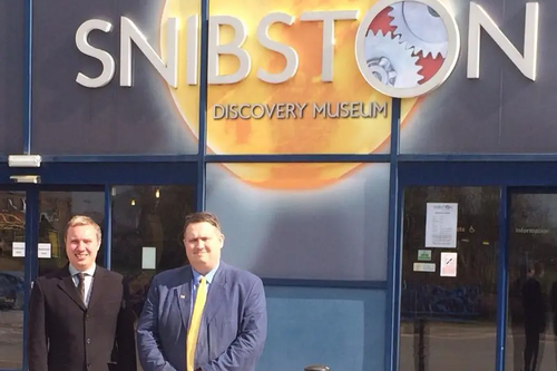 Michael Mullaney and Mathew Hulbert at Snibston Discovery Museum