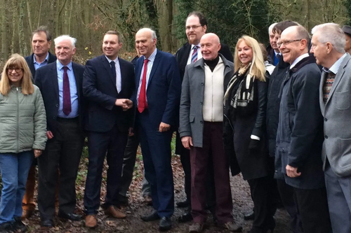 Lib Dem leader Sir Vince Cable came to support the local Lib Dem team