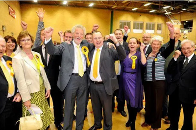 Hinckley and Bosworth Lib Dems celebrate their election win