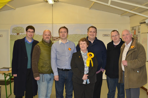 Lib Dems celebrate Barwell win