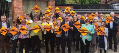 A big turnout for Michael Mullaney's campaign launch in Hinckley and Bosworth